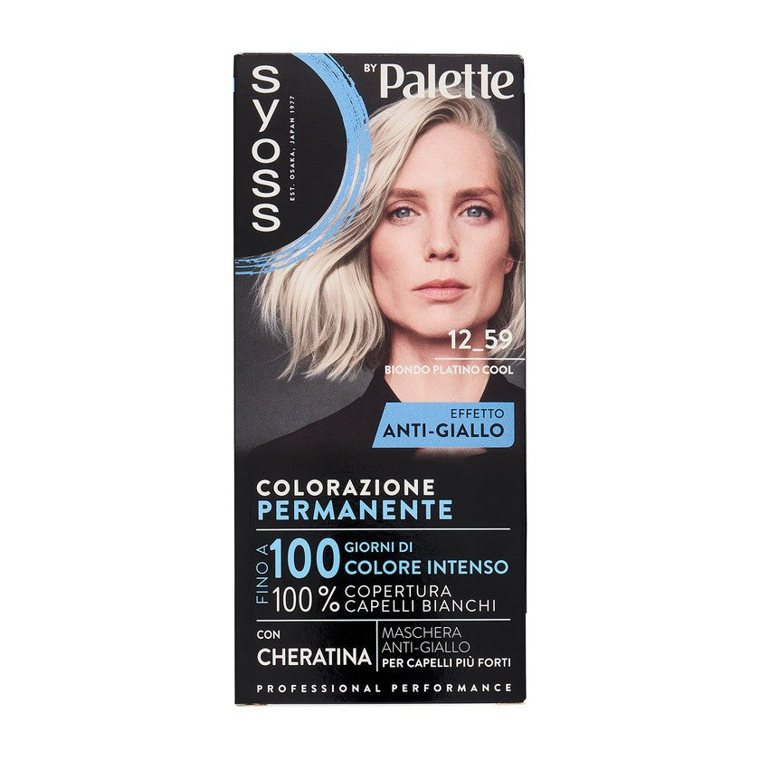 Syoss Permanent Cool Color 12_59 Viileä Platinumblondi