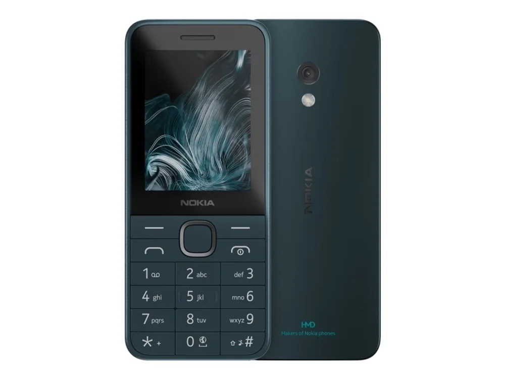 Nokia 225 4G (2024) - 4G-ominaisuuspuhelin - dual-SIM - RAM 64 MB / Sisäinen muisti 128 MB - microSD-korttipaikka - takakamera 0,3 MP - tummansininen - tummansininen