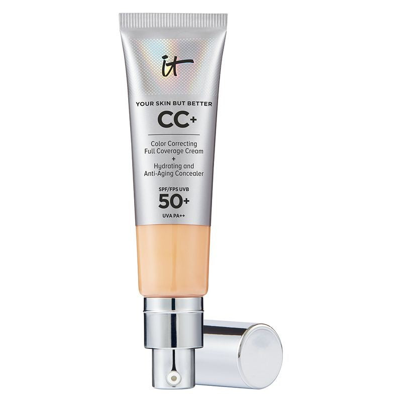 IT Cosmetics Your Skin But Better CC+ täysin peittävä meikkivoide SPF 50+ naisille Medium 32 ml