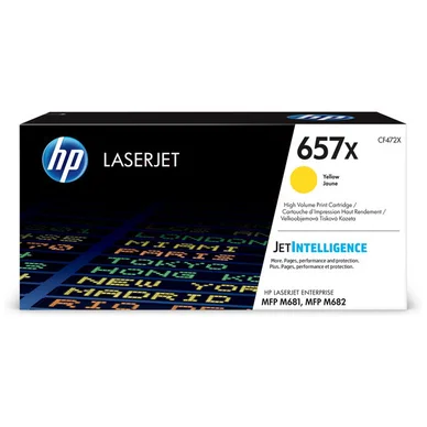 HP 657X High Yield -laservärikasetti, keltainen