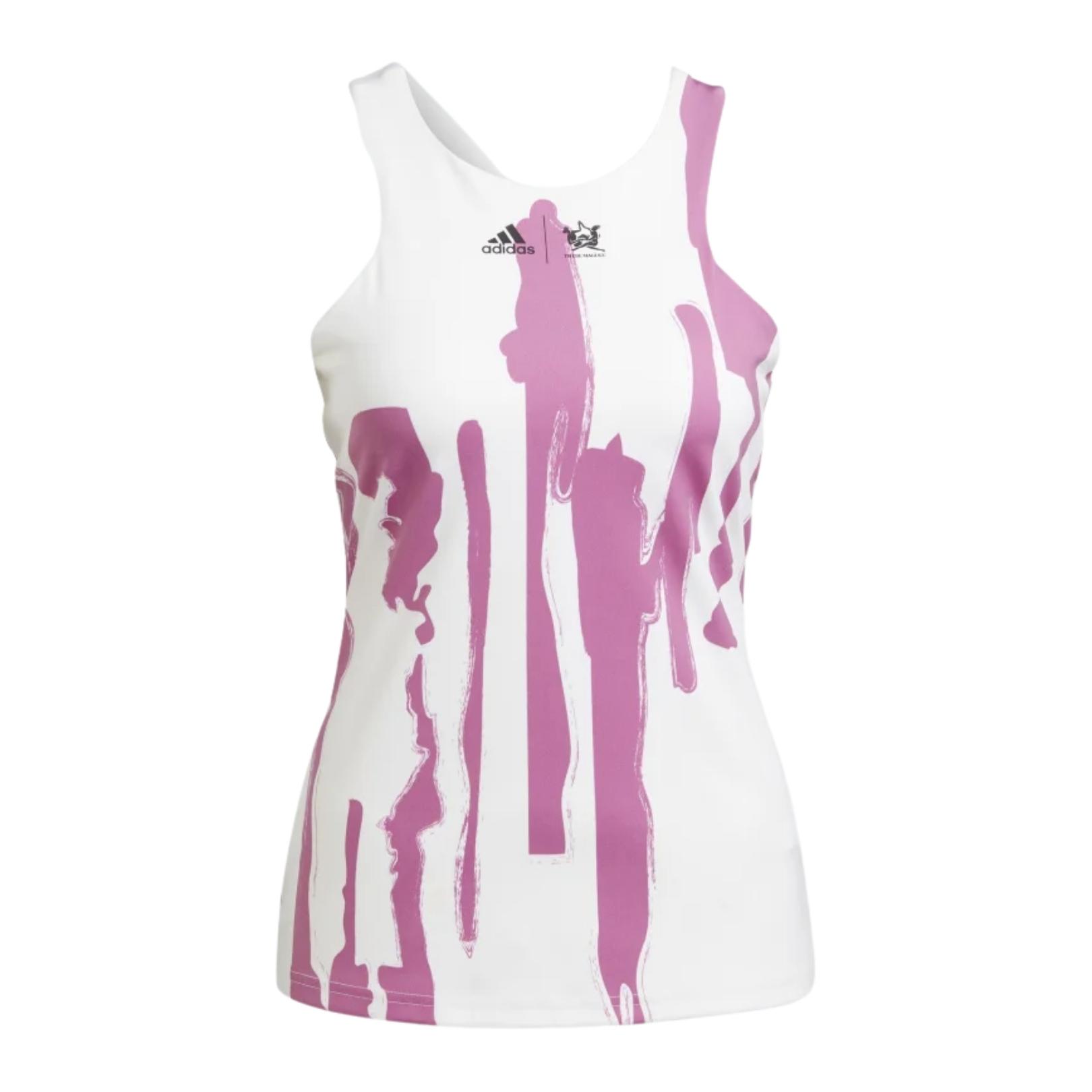 Adidas New York Y-Back Tanktop Women White/Semi Pulse Lilac