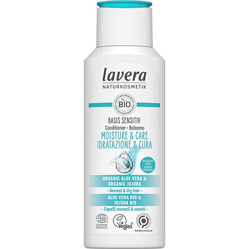 Lavera Basis Sensitiv kosteuttava hoitoaine normaaleille ja kuiville hiuksille 200 ml
