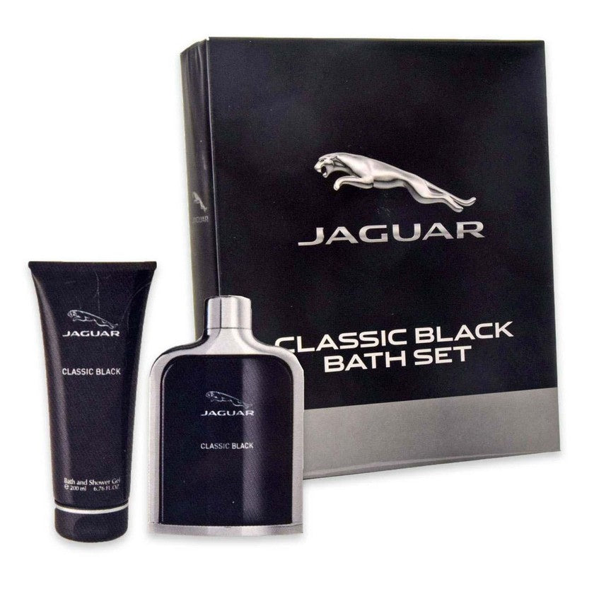 Lahjapakkaus Jaguar Classic Black Bath Set Edt 100 ml + Suihkugeeli 200 ml