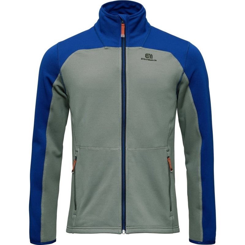Elevenate Men's Skiers FleeceZip Gray Green - S