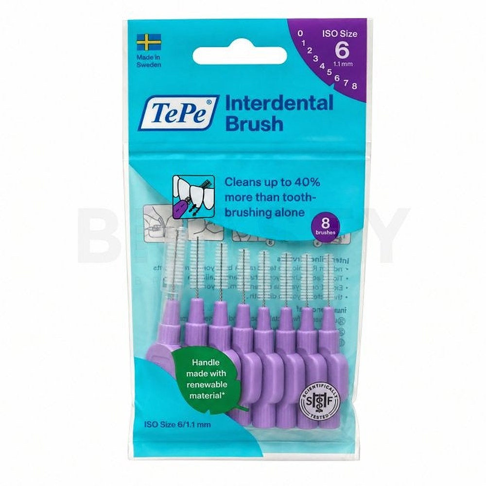 Tepe Tavallinen hammasväliharja (1,1 mm violetti 8 kpl)