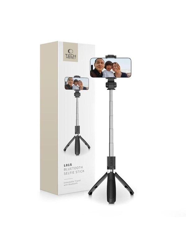 Tech-Protect TECH-PROTECT L01S WIRELESS SELFIE STICK TRIPOD BLACK selfie stick