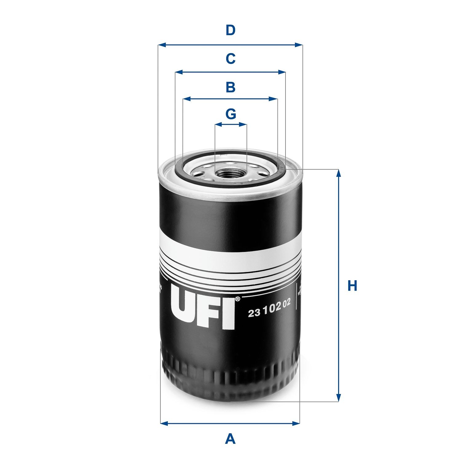 Öljynsuodatin UFI 23.102.02