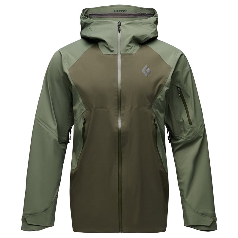Black Diamond M Recon Lt Stretch Shell Tundra-Dark Moss - S