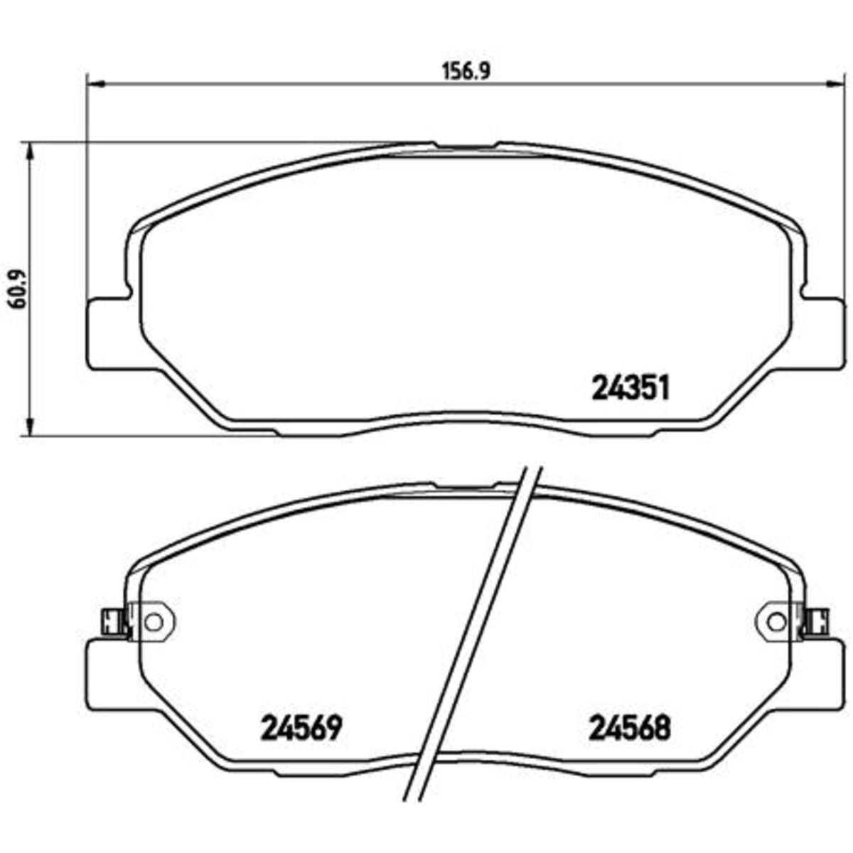 Jarrupalat, levyjarru BREMBO P 30 036