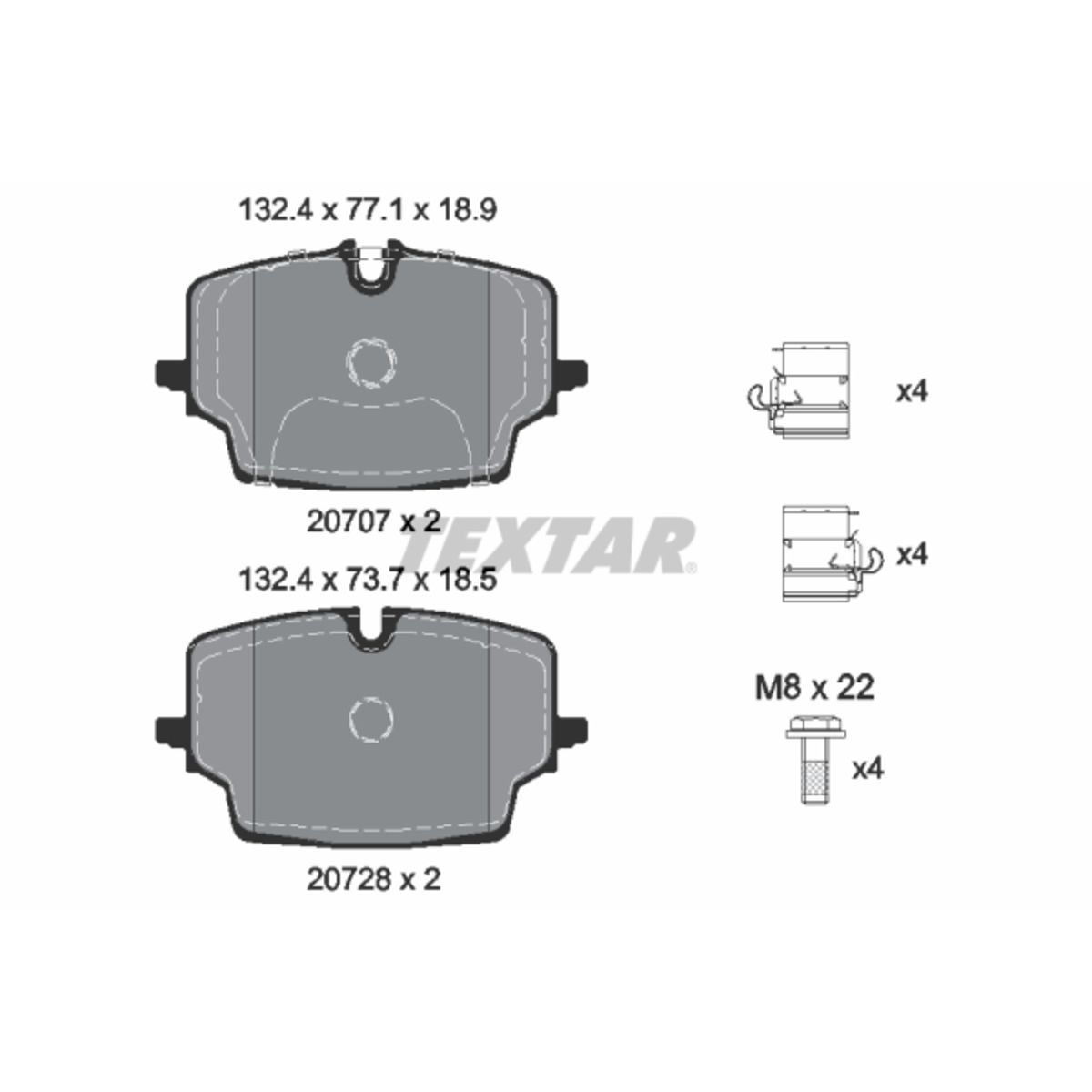 Jarrupalat, levyjarru TEXTAR 2070701