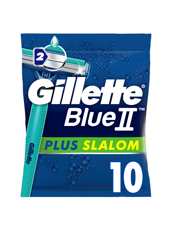 Gillette BlueII Plus Slalom -Kertakäyttöhöylä 10 Kpl