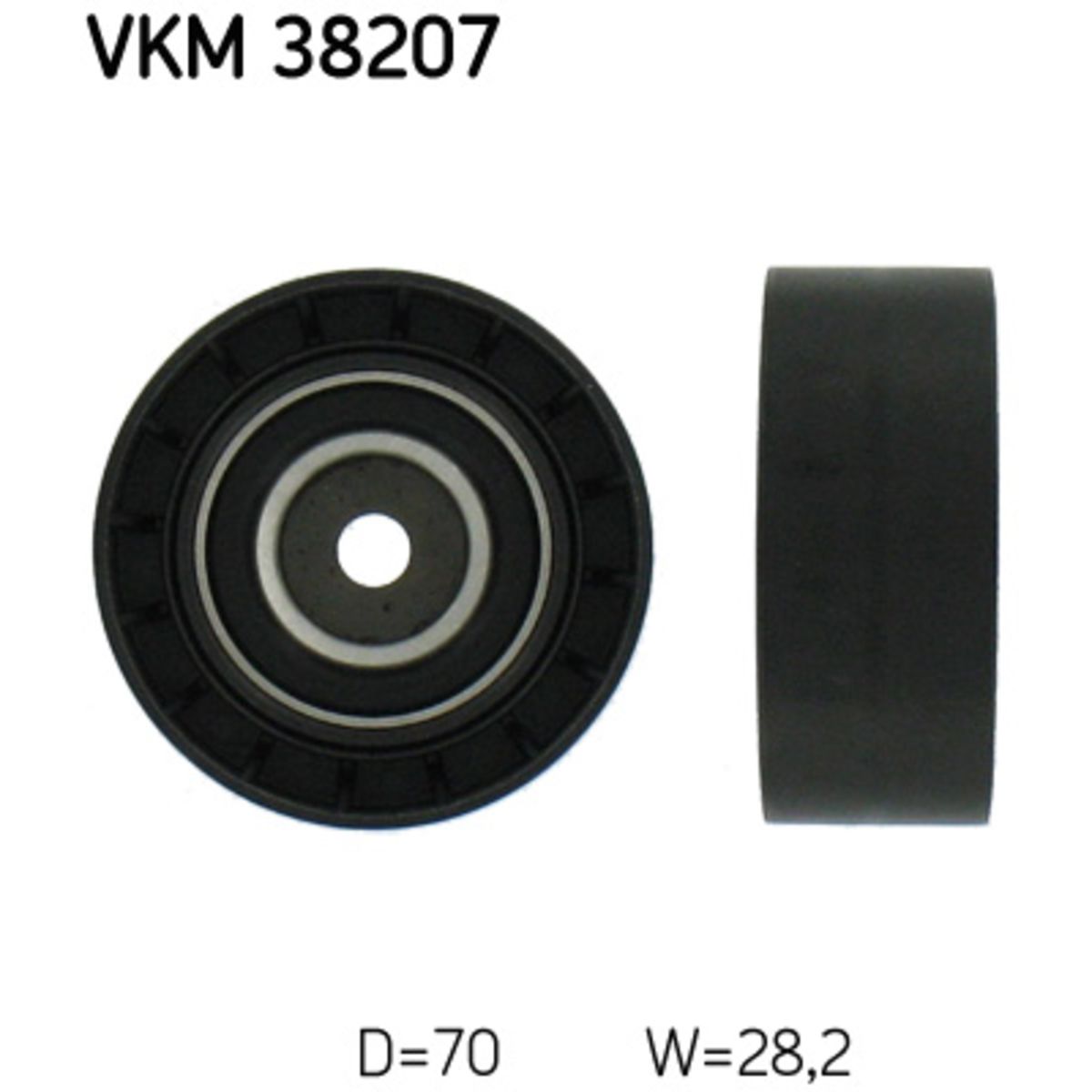 Ohjainrulla, moniurahihna SKF VKM 38207