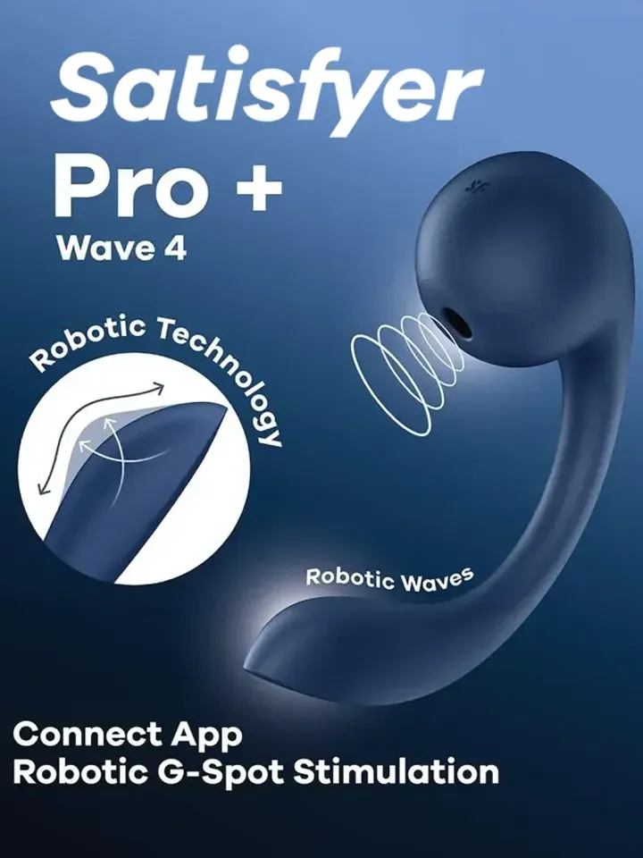 Satisfyer Pro+ Wave 4 Connect App Paineilmavibraattori