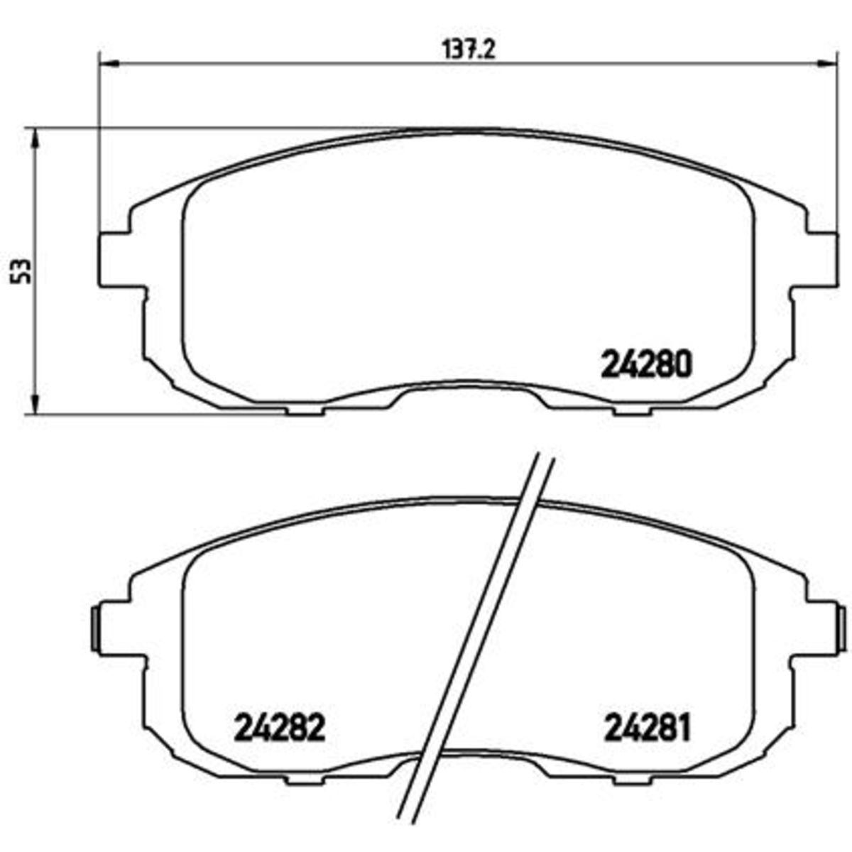 Jarrupalat, levyjarru BREMBO P 23 126