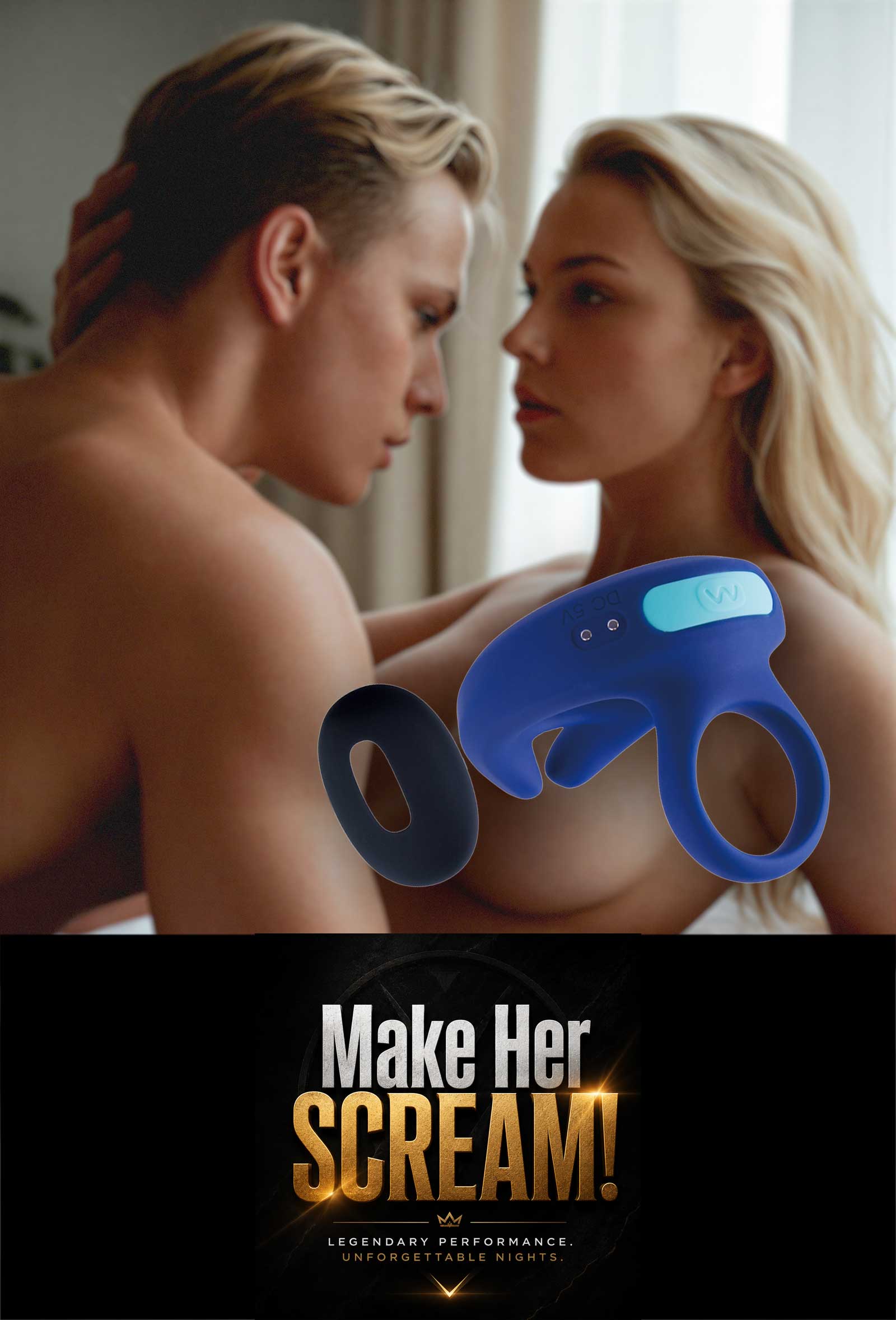 Giga Booster Dual Motors Penis Ring Penis- ja kivesrenkaat