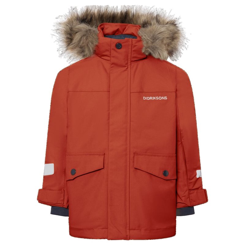 Didriksons Bjärven Kids' Parka Rust - 140