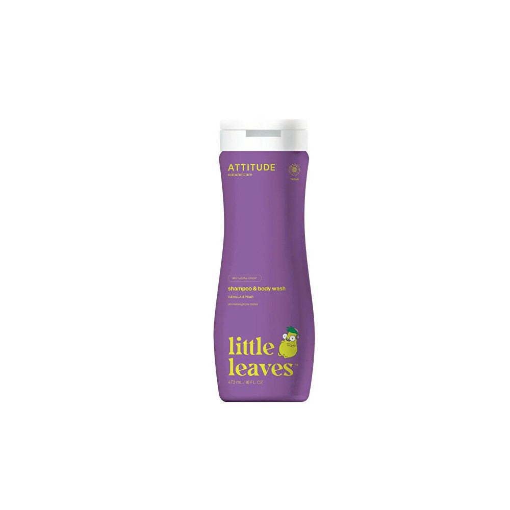 Attitude Little Leaves Vanilla & Pear Baby Cleansing Gel & Shampoo 473ml
