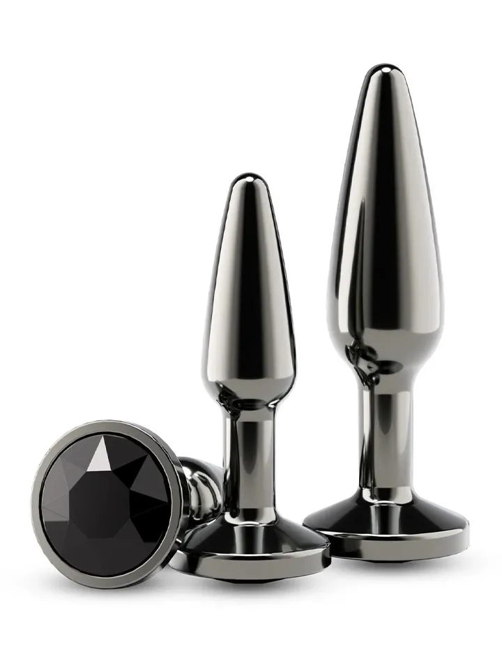 Rear Assets Tapered Trainer Kit Gunmetal Black Anaalitappi setti