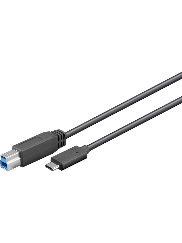 Goobay USB-C - USB-B -kaapeli, 1 m