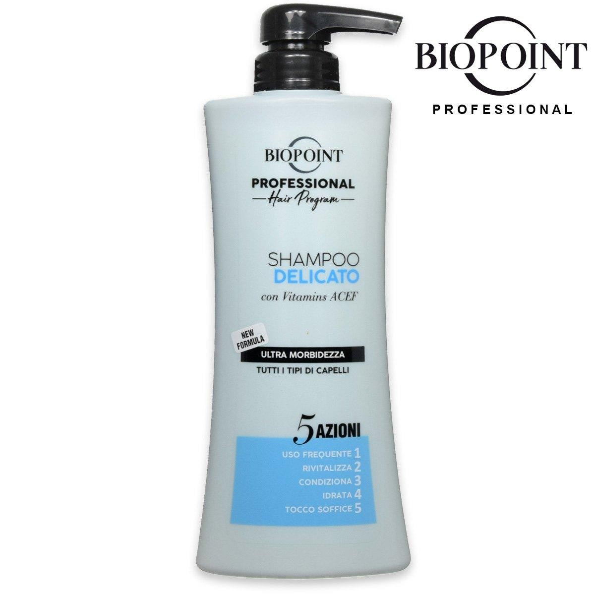 Biopoint Biopoint Professional Delicate Shampoo 5 Toimintoa Erittäin Hellävarainen Kaikille Hiustyypeille 400 ml
