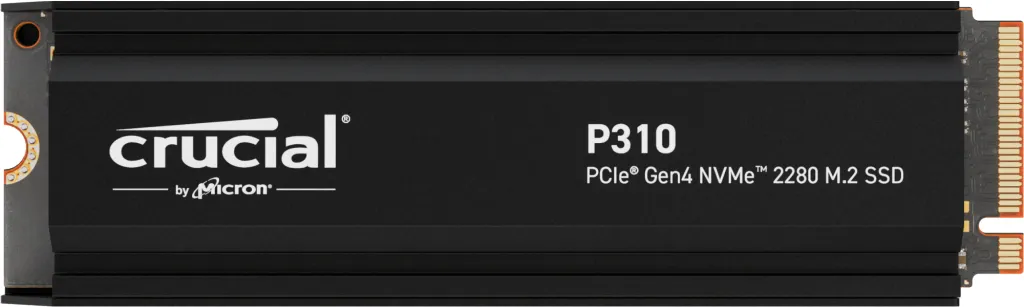 Crucial P310 Heatsink 1 Tt M.2 PCIe 4.0 NVMe -SSD-levy