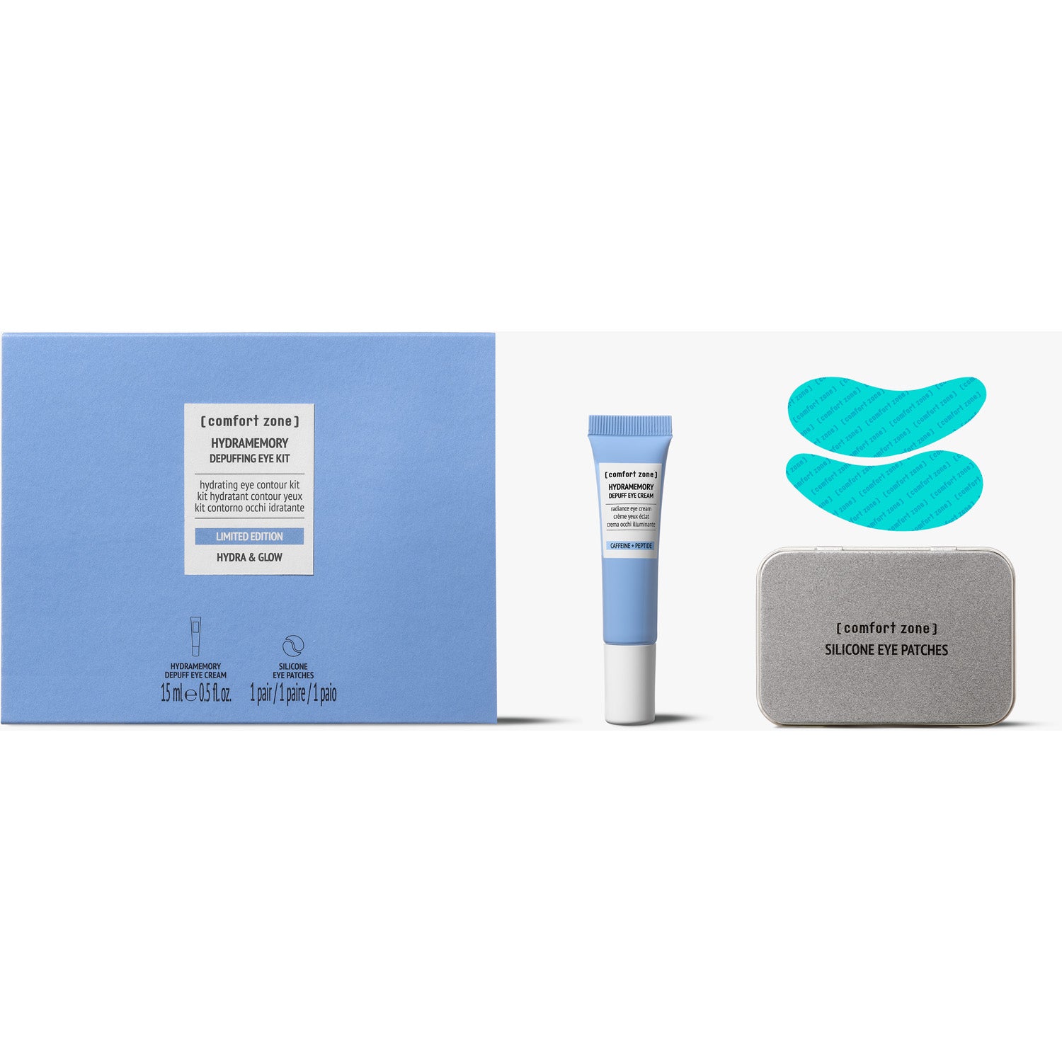 Comfort Zone Hydramemory Depuffing Eye Kit 15 ml + 2 pcs - 2 pcs
