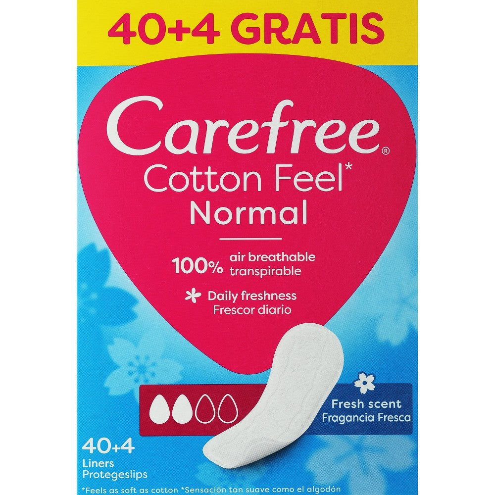 Carefree Alushousunsuoja tuoreella puuvillauutteella 44 kpl
