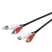 MicroConnect - Äänikaapeli - RCA han til RCA hun - 1.5 m