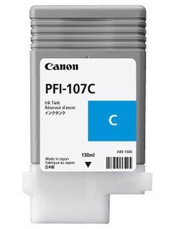 Canon PFI-107-mustekasetti, 130 ml, syaani