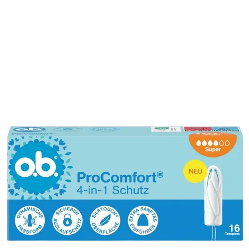 O.B. ProComfort Super 4-in-1 Protection Tamponit - 16 kpl