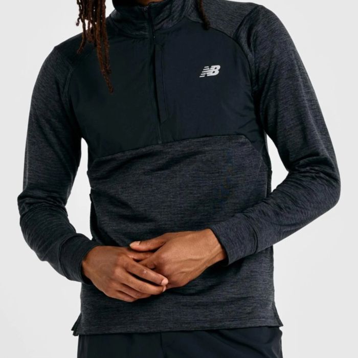 New Balance Athletics Heat Grid 1/2 Zip K. M - Lämmin ja hengittävä juoksupaita, koko M, täydellinen treeneihin ja ulkoiluun.