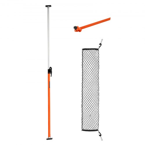 VEVOR Cargo Bar, Ratcheting Cargo Bars Adjustable from 1016mm to 1854mm, Heavy-duty Steel Cargos Stabilizer with Storage Net & Divider Bar, Telescoping Load Lock Bars for SUVs, Sedans