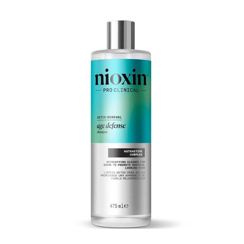 Nioxin Age Defense ikääntymistä estävä shampoo päänahalle puhdistava niasiinilla 475 ml