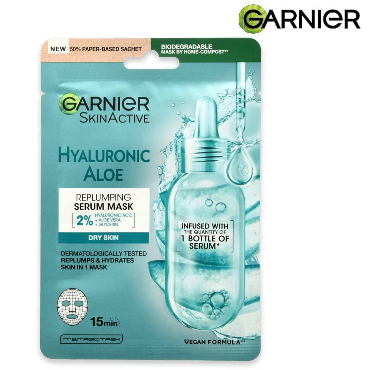Garnier skin aktiivinen naamio aloekankaasta