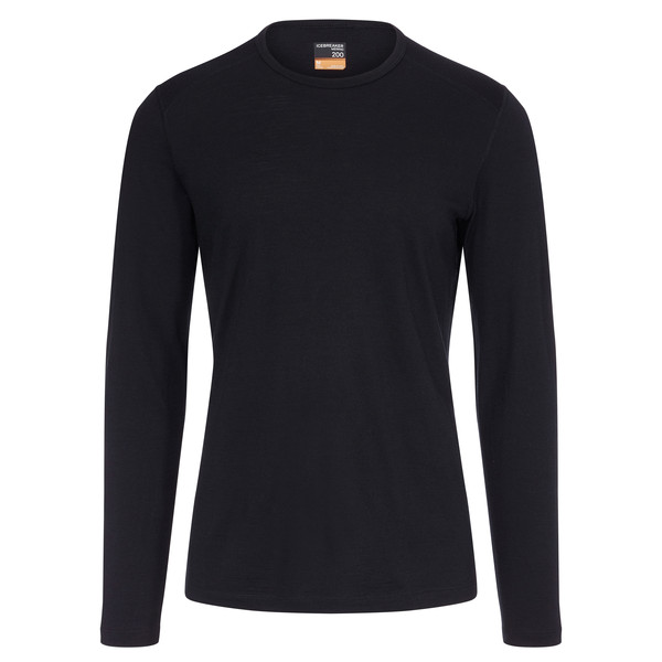 Icebreaker M 200 Oasis LS Crewep Men Black - S