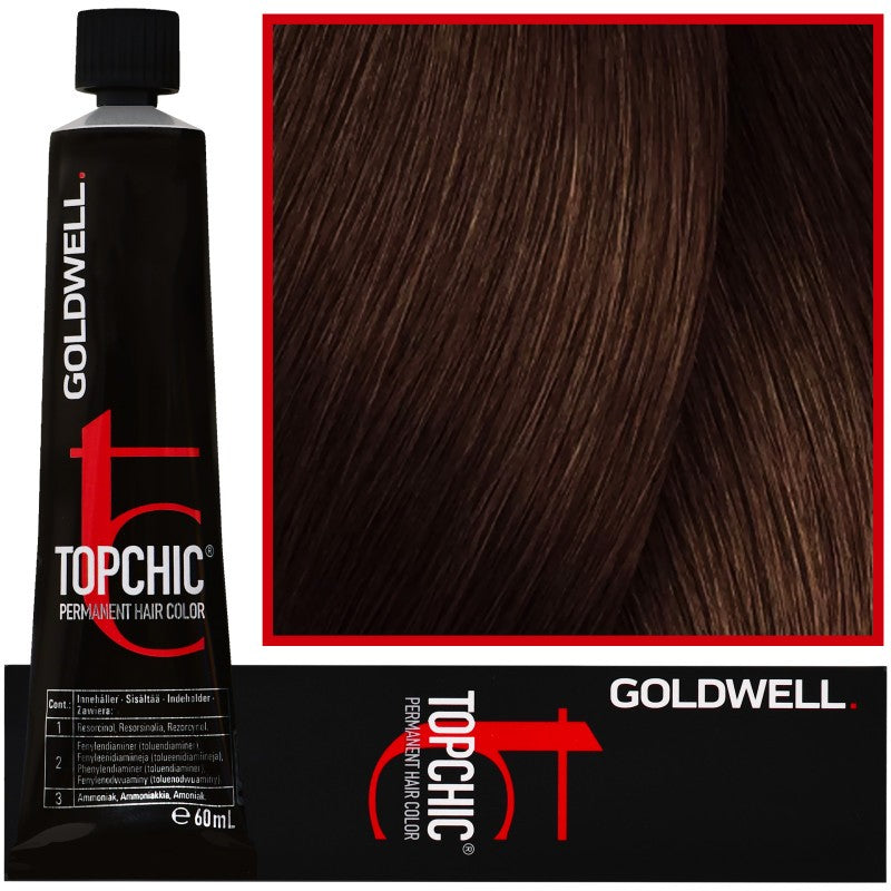 Hiusväri Goldwell Topchic 60ml 6-BP Sofistikoitu helmiäisvaalea ruskea