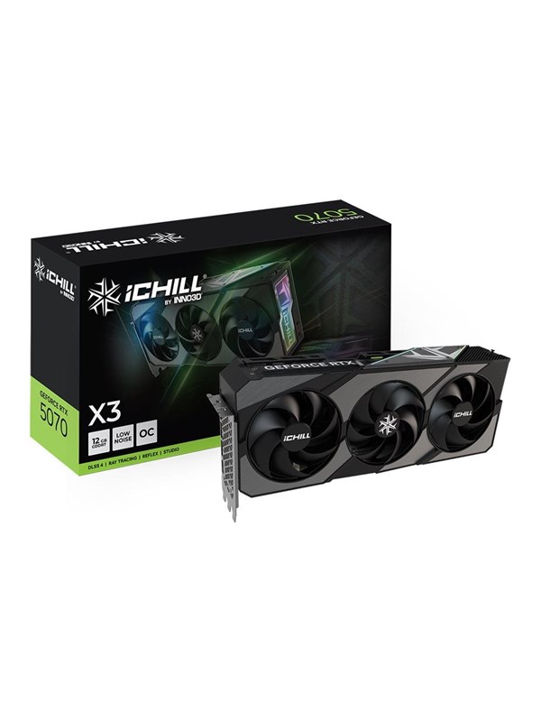 Inno3D GeForce RTX 5070 iCHILL X3 OC 12 Gt -näytönohjain
