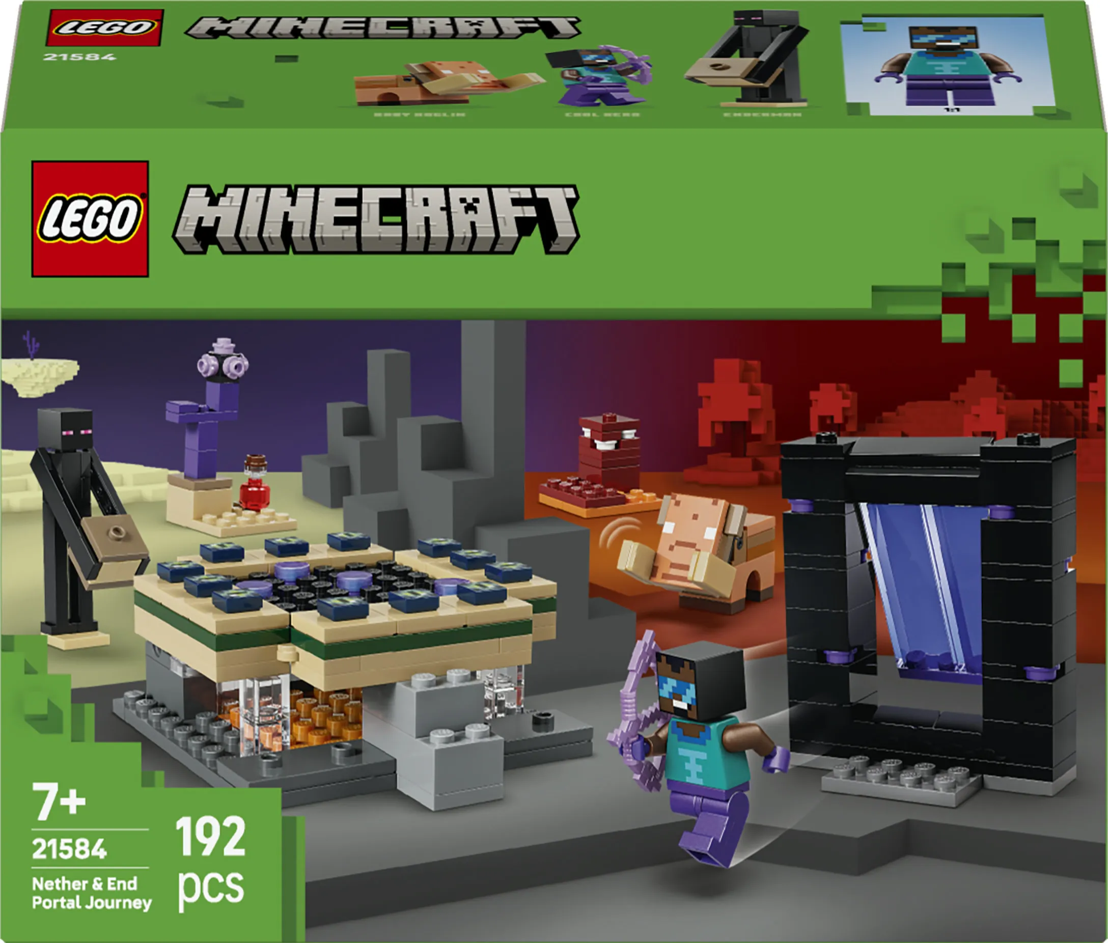 LEGO Minecraft 21584 Matka Hornaportaaliin ja Ääriportaaliin