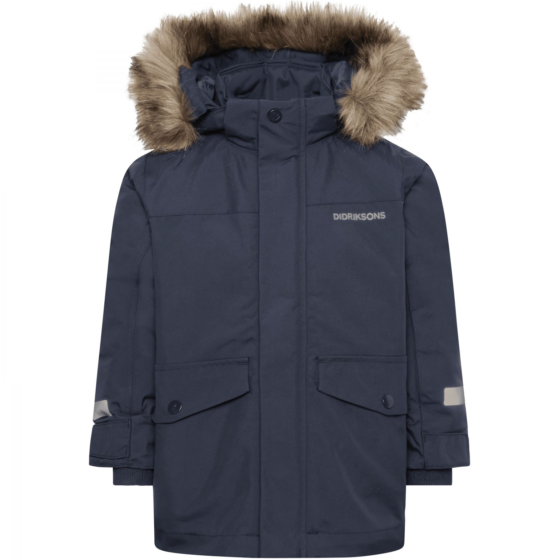 Didriksons Bjärven Kids' Parka Navy - 130