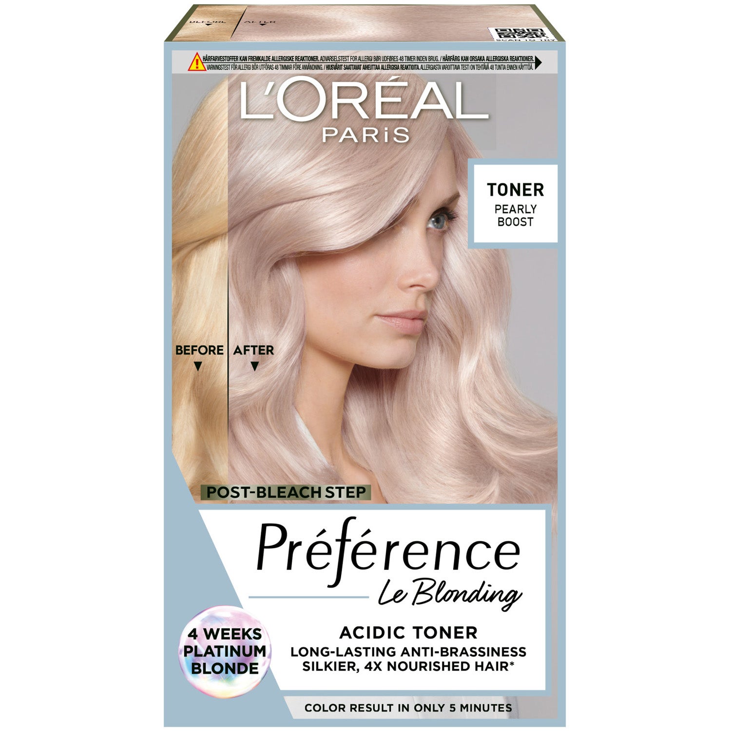 L'Oréal Paris Préférence Le Blonding Acidic Hair Toner 02 Pearly Boost - 1 pcs