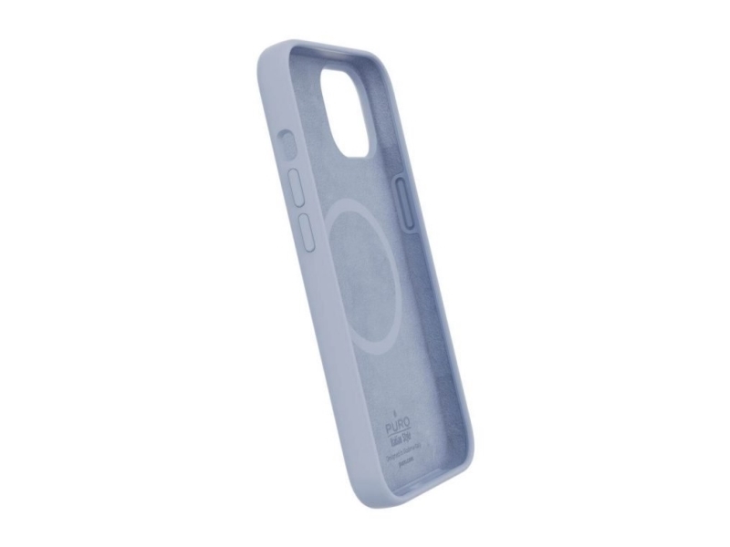 Puro iPhone 14/13 Icon suojakuori MagSafe vaaleansininen