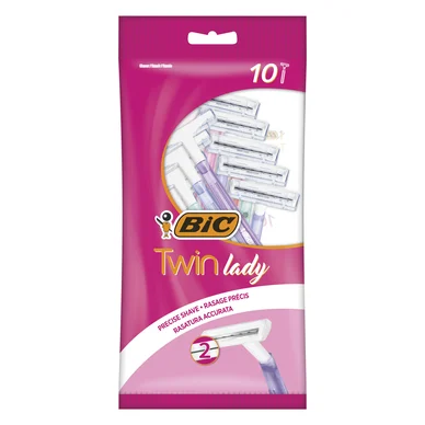 Bic Twin Lady Disposable Razors 10 stk.