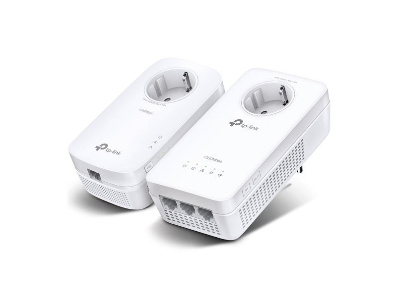 TP-Link TL-WPA1300P KIT, 1300 Mbit/s, IEEE 1901, IEEE 802.3, IEEE 802.3u, Tyyppi E / F, Gigabitti Ethernet, 10,100,1000 Mbit/s, Wi-Fi 5 (802.11ac)