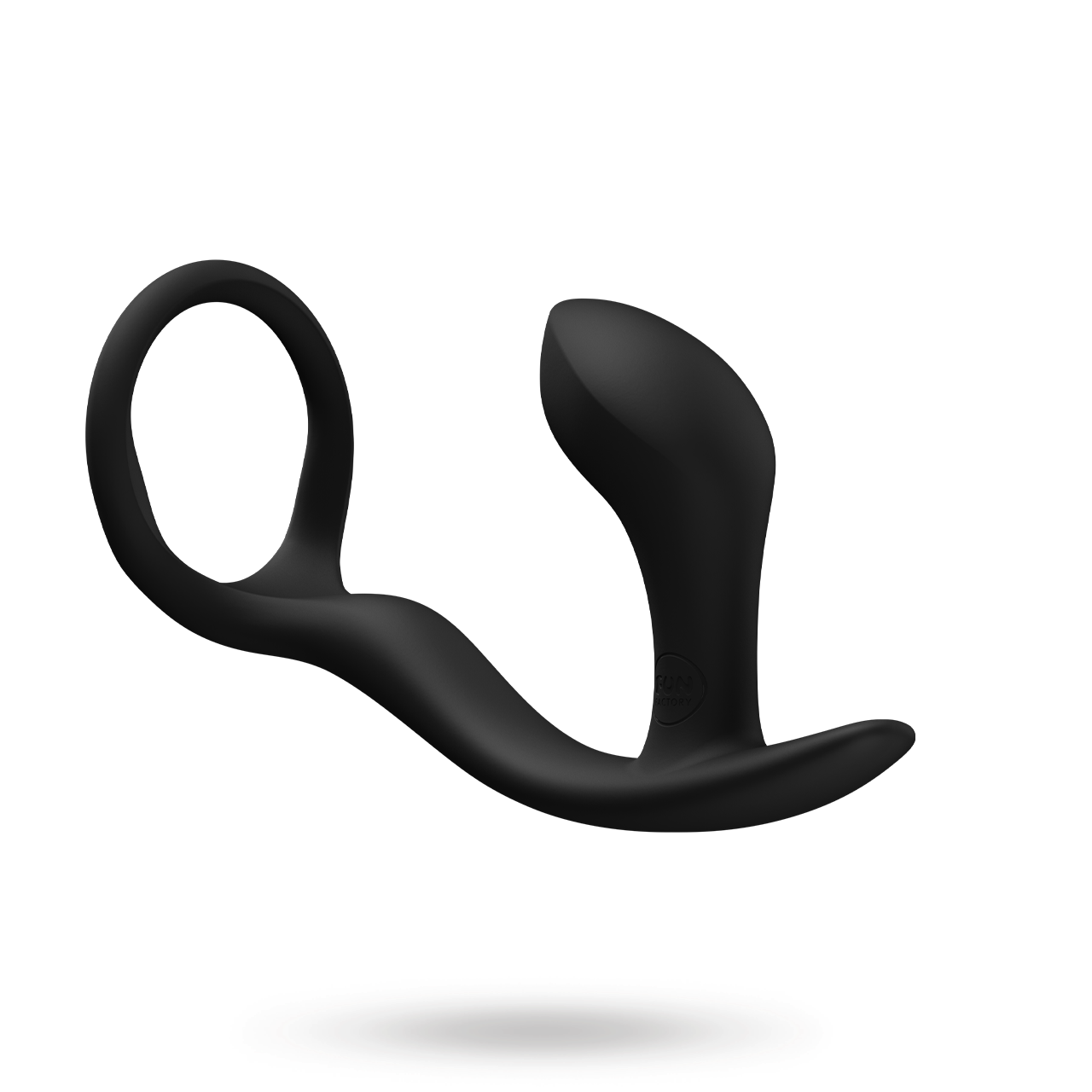 Fun Factory Bootie Ring Anal Plug Black Anaalitappi penisrenkaalla