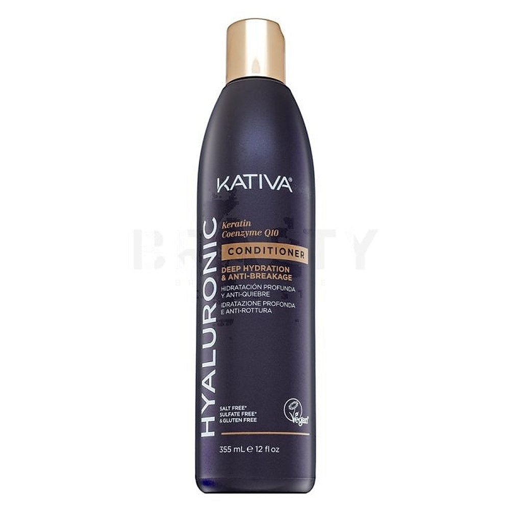 Kativa Hyaluronihappoa ja keratiinia sisältävä hoitoaine Q10-koentsyymillä 355 ml