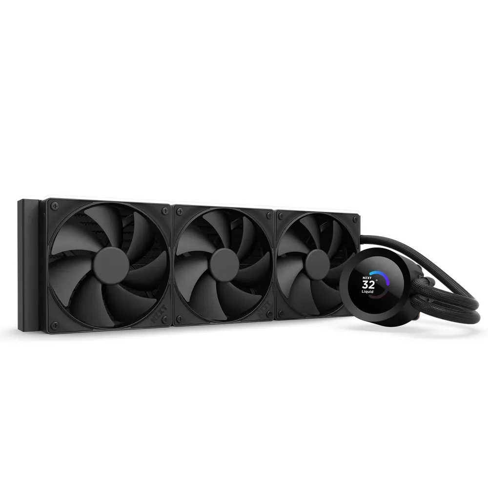 NZXT Kraken Plus 360 360mm ARGB -nestejäähdytin, musta