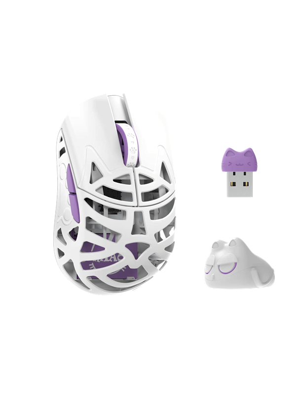 WLMouse Beast Miao (Omron) / Wireless 8K / Magnesium - Pelihiiri - Optinen - 5 painiketta - Valkoinen