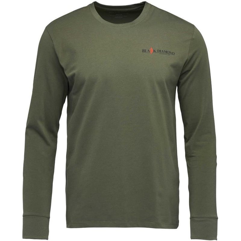 Black Diamond M Heritage WordmarkLs Tee Tundra - M