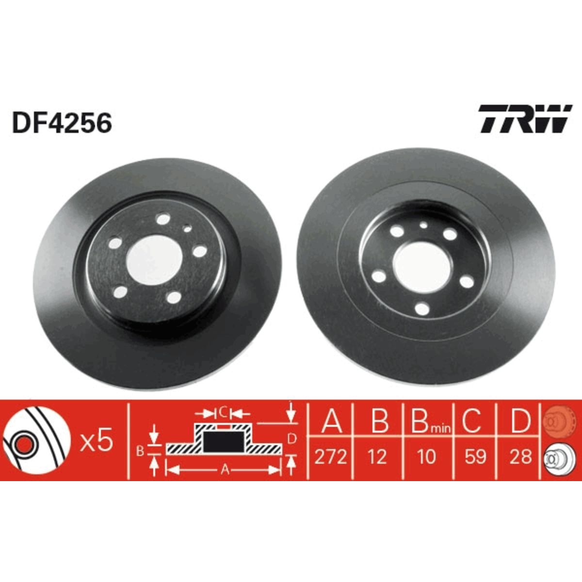 Jarrulevy TRW DF4256