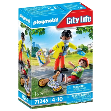 Playmobil City Life Sairaanhoitaja ja Potilas Leikkisetti